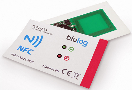 創業公司blulog推出可以用NFC讀取的記錄溫度標簽
